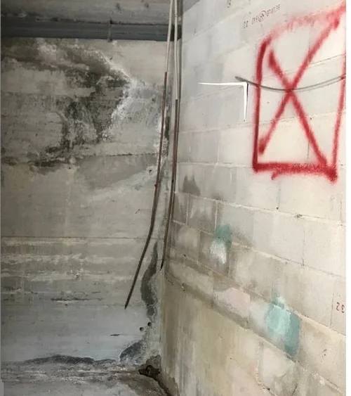 Shower room before