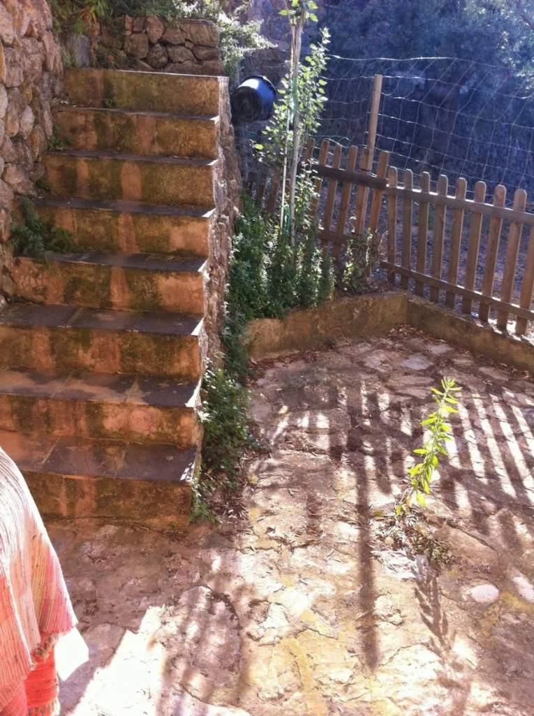 Staircase before