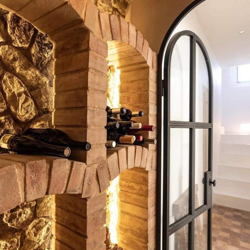 Wine cellar after